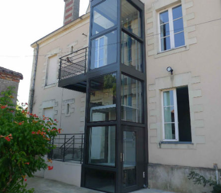Ascenseur exterieur lift systeme