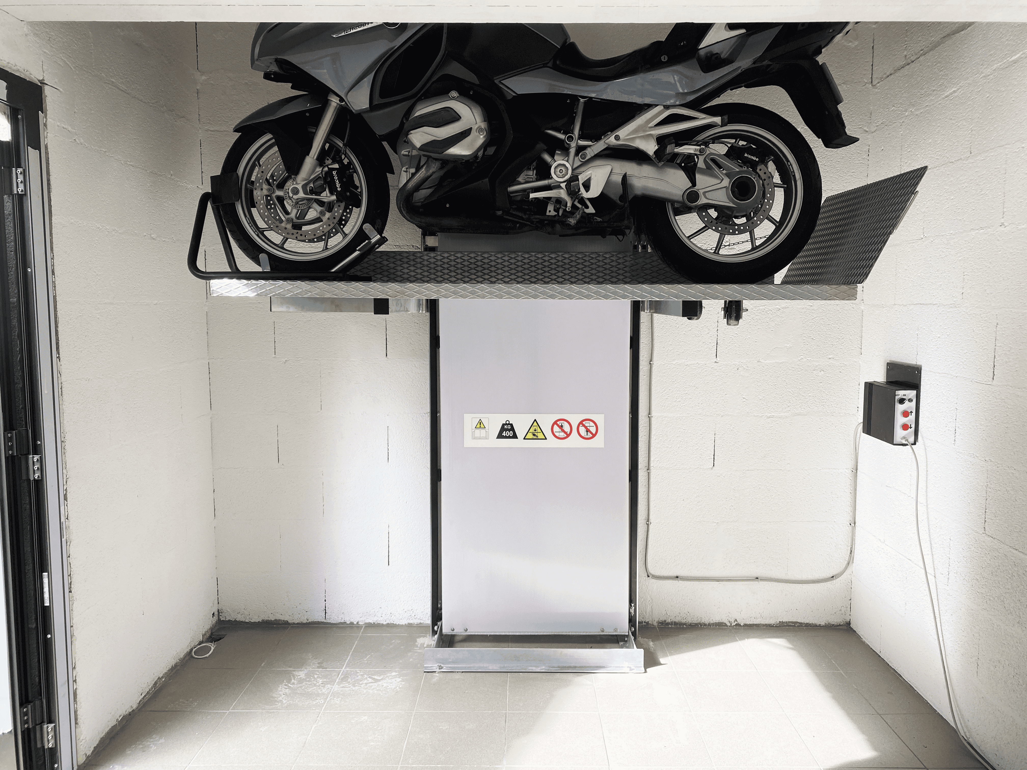 Monte-moto lift systeme garage